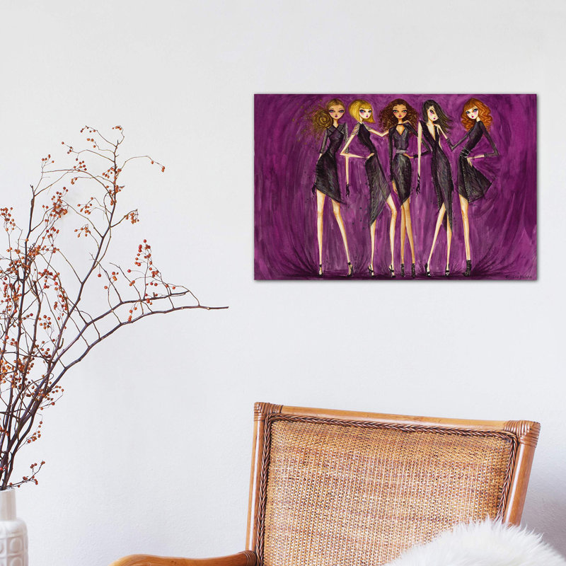 Model Behavior #3 by Bella Pilar - Painting on Canvas, 20.32 cm H x 30.48 cm W, Wrapped Canvas