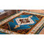 Tapis rétro bleu / ivoire Hamadan 260-370008914