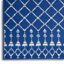 Tapis bleu / blanc à motif géométrique Ellar-1320465985