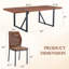 Ensemble de table de salle à manger 87 pouces en bois avec chaise rembourrée en similicuir-1656756926-1667589833-1658682294