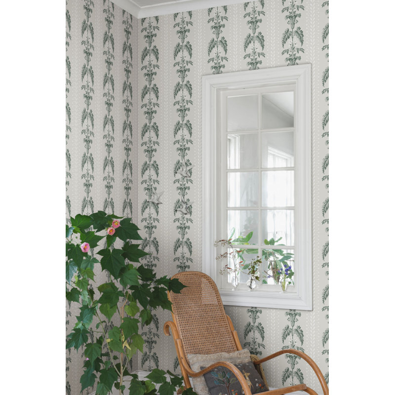 Lofstad Floral Wallpaper Roll, Spring Green