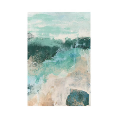 Emerald Vista II 1 Piece Wrapped Canvas Wall Art