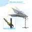 Parasol d'extérieur carré 8,2 x 8,2 pi Lannie-632587757