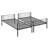 Aafke Kids Twin Size Metal Bunk Bed Frame with Ladder & Full-Length Guardrail Heavy Duty Sturdy 2 in 1 Convertible Bunk Bed-1362197741