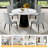 Marble Look Dining Room Table Set With Chairs – Elegant, Durable, Easy To Maintain-1709388736-1708088367
