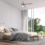 Ventilateur de plafond intelligent 52 pouces à 3 pales avec commande murale et ensemble d'éclairage inclus -76053066