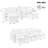Modern U-Shaped Sleeper Sofa with Hidden Storage and USB Ports-1179368460
