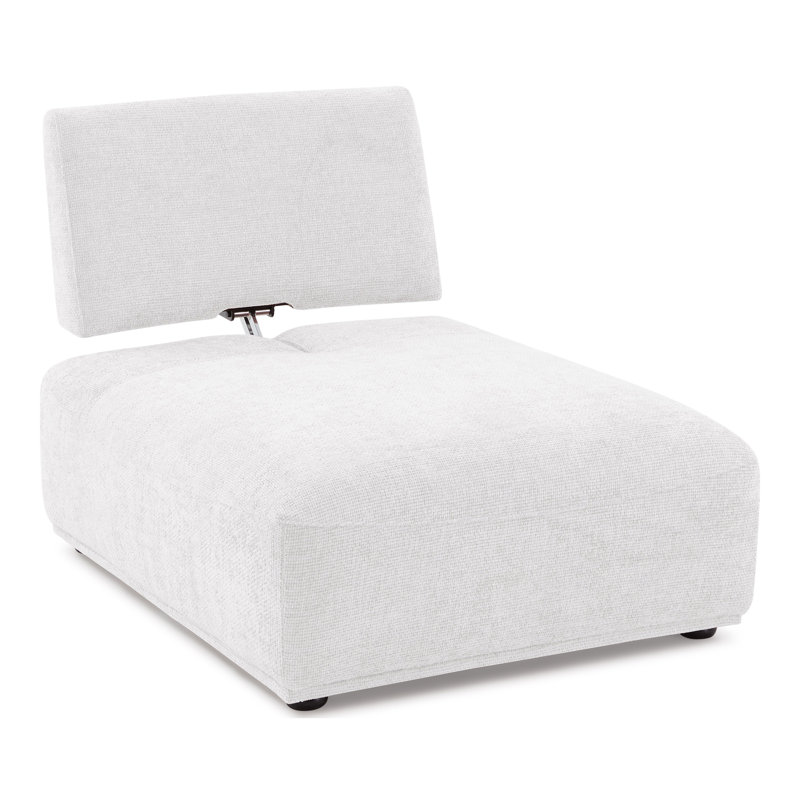 Canapé modulaire 3 pièces Aukeem, Polyester blanc