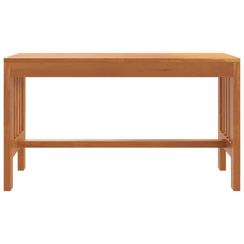 Lailey Solid Wood Eucalyptus Outdoor Bench, 45cm H x 80cm W