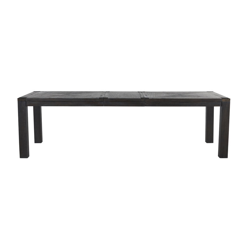 Beckett Dark Gray Cerused Extendable Rectangular Dining Table