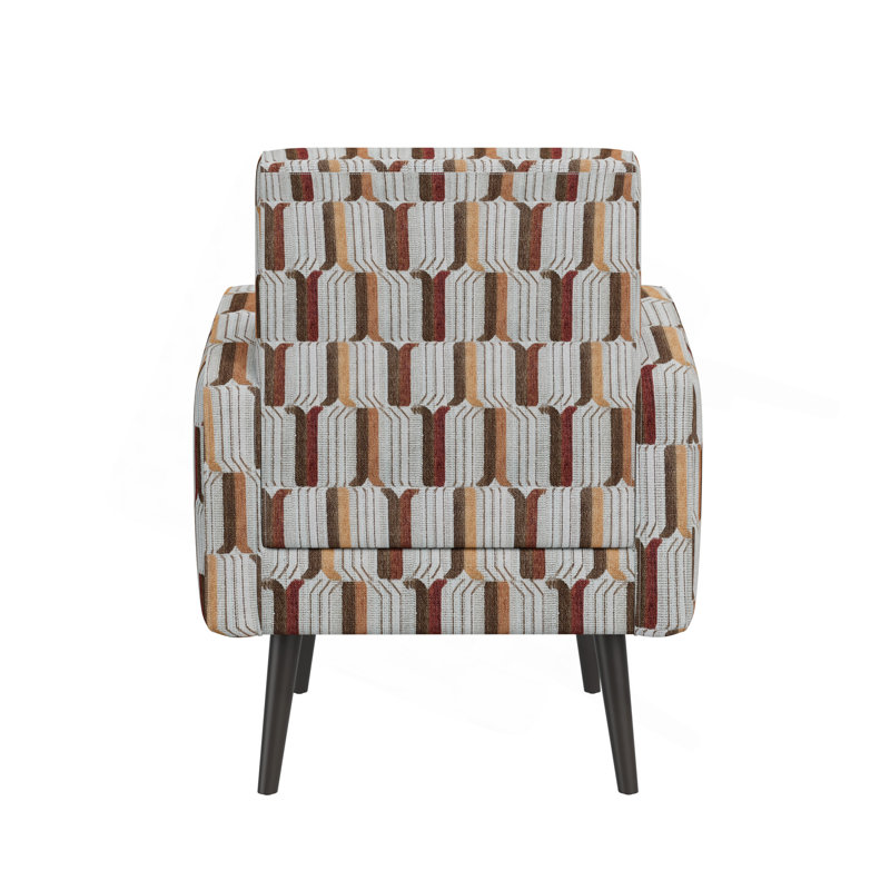 Chaise avec accoudoirs Darien, Rouge