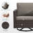 Ingvald 6 Person Outdoor Patio Wicker Conversation Set Group With Swivel Chairs-754076297