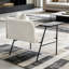 Chaise de lecture moderne, chaise d'appoint rembourrée avec table et coussin-1551475340