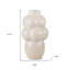 Vase de table 14 "en céramique crème