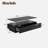 Modern Rectangular Coffee Table With Led Lights, 2 Drawers And Open Storage Shelf-886175084