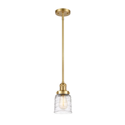 Luminaire suspendu en forme de cloche à 1 lumière Camanche
