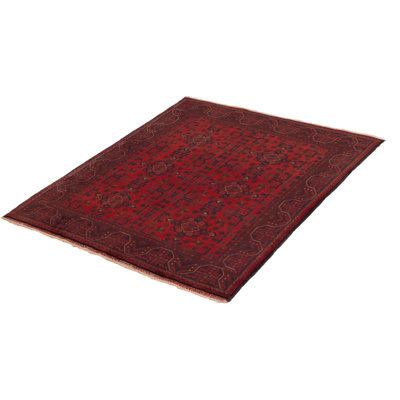 Moonisah One-of-a-Kind 4'8" X 6'3" New Age Wool Area Rug in Red