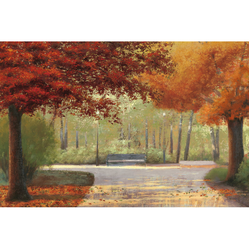 " Autumn Stroll No People " by James Wiens, 24" H x 36" W x 1.25" D