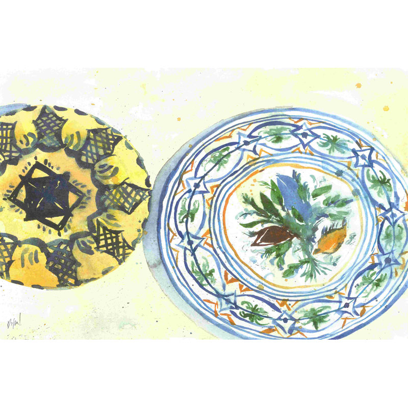 Plate Study II, H 20 po x l 30 po x P 1,25 po