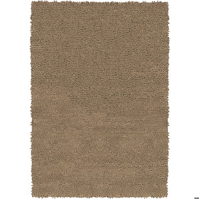 Kristina Hand-Woven Authentic Handmade Classic Light Brown Shag Wool Area Rug