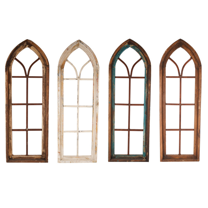 Kingston Handmade Farmhouse Buildings & Architecture Wall Decor on Solid Wood, Rustic White