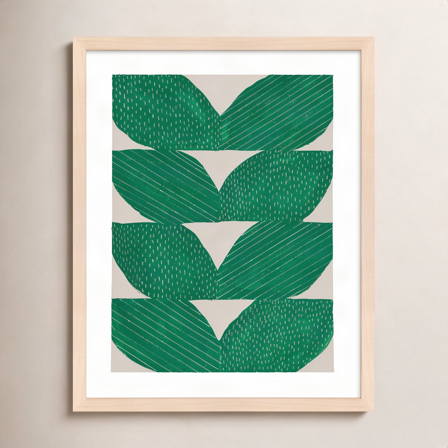 Chevron by Andrea Stokes, 25" H x 20" W x 1.25" D, Brown