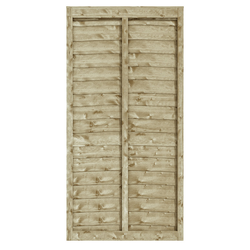 Rowlinson Traditional Lap Gate 6x3, Pressure Treated Green