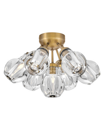 Elise 7 - Light 16.25'' Cluster Sphere Semi Flush Mount