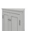 Armoire d'angle triangulaire avec tablettes réglables et portes élégantes-232235683