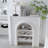 Black Solid Wood Freestanding Fireplace