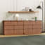 Dejesus 47.2" W 7-Drawer Double Dresser with Waveform Fluted Panels-43513019