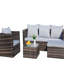 Table basse avec coussins Pe Outdoor
