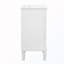 Armoire de salle de bain avec rangement et lavabo en céramique et tablette réglable-302309360