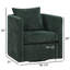 Fauteuil demi-tonneau pivotant vert Kelly-1916681373