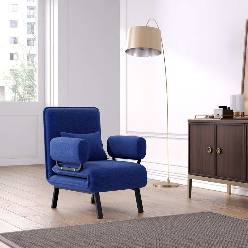 Rahn Upholstered Accent Chair, Blue