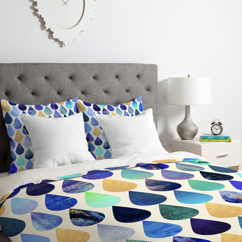 Ensemble de housse de couette H2O, Housse de couette simple / simple TG et 1 taie dé