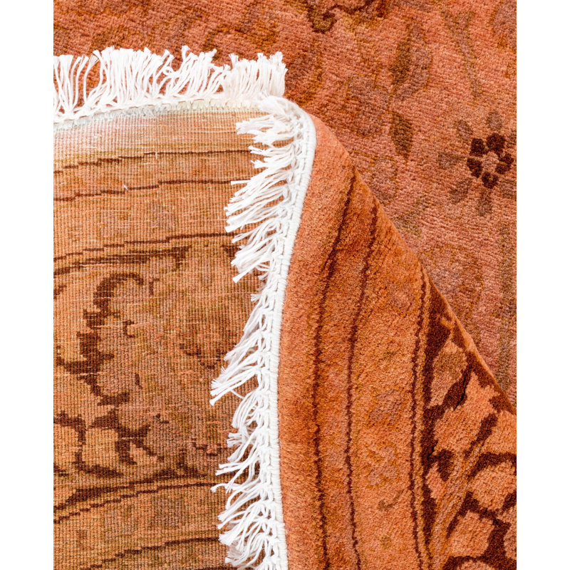 Overdyed One-of-a-Kind 4' 1" X 6' 1" Hand Knotted Area Rug