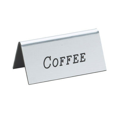 Coffee Beverage Tent - 3" x 1" x 1 1/2"