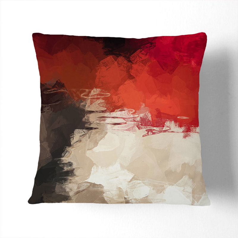 Square Cushion, 40cm H x 40cm W x 15cm D, White