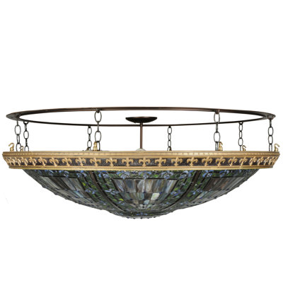 Plafonnier encastré 8 lumières 40 po Fleur-de-Lis