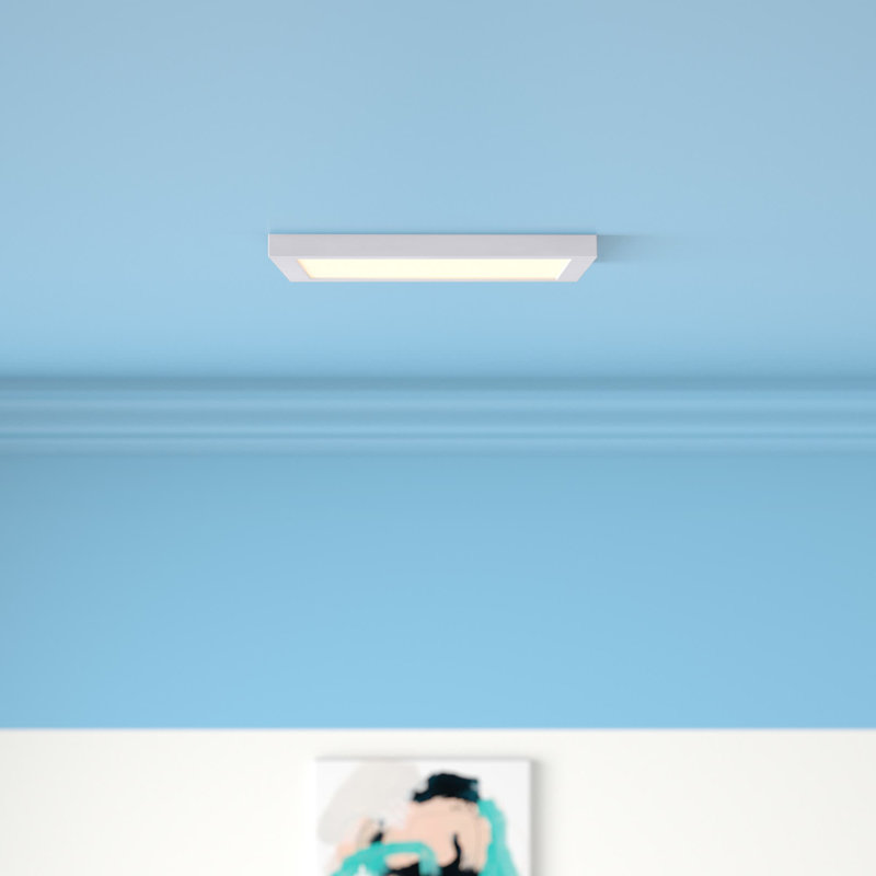 Verletta Glass LED Flush Mount, White