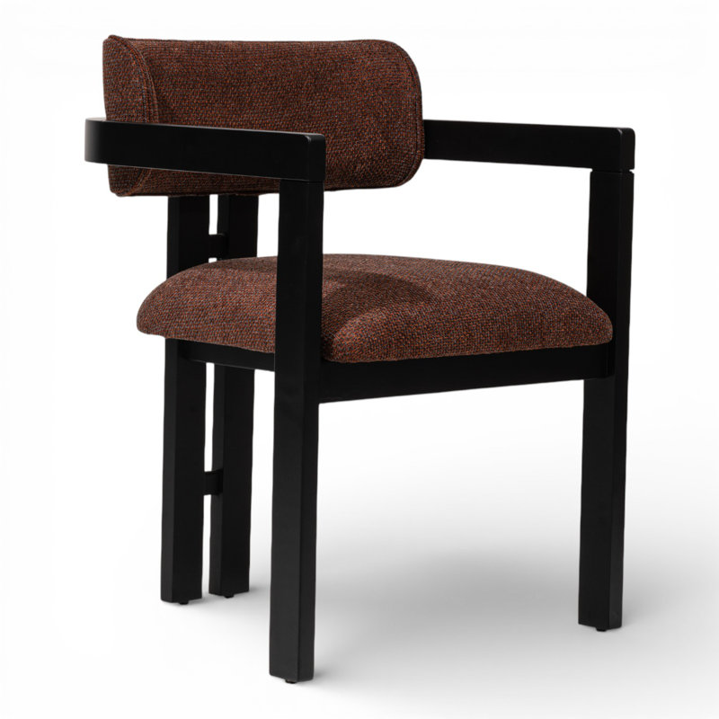 Chaise haute Aaron, Coffee, Noir