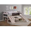 Lit mezzanine simple en bois massif Schlemmer par Zoomie Kids-474939953