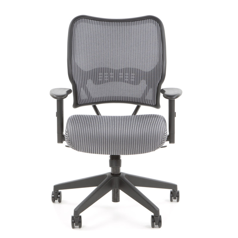 Charcoal VeraFlex Mesh Swivel Task Chair with Adjustable Arms