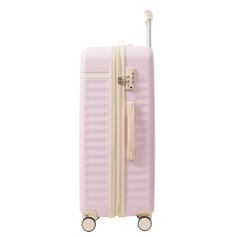 Ensemble de bagage 5 pièces, valise de transport rigide, bagage extensible avec sacs de voyage, roulettes, verrou TSA