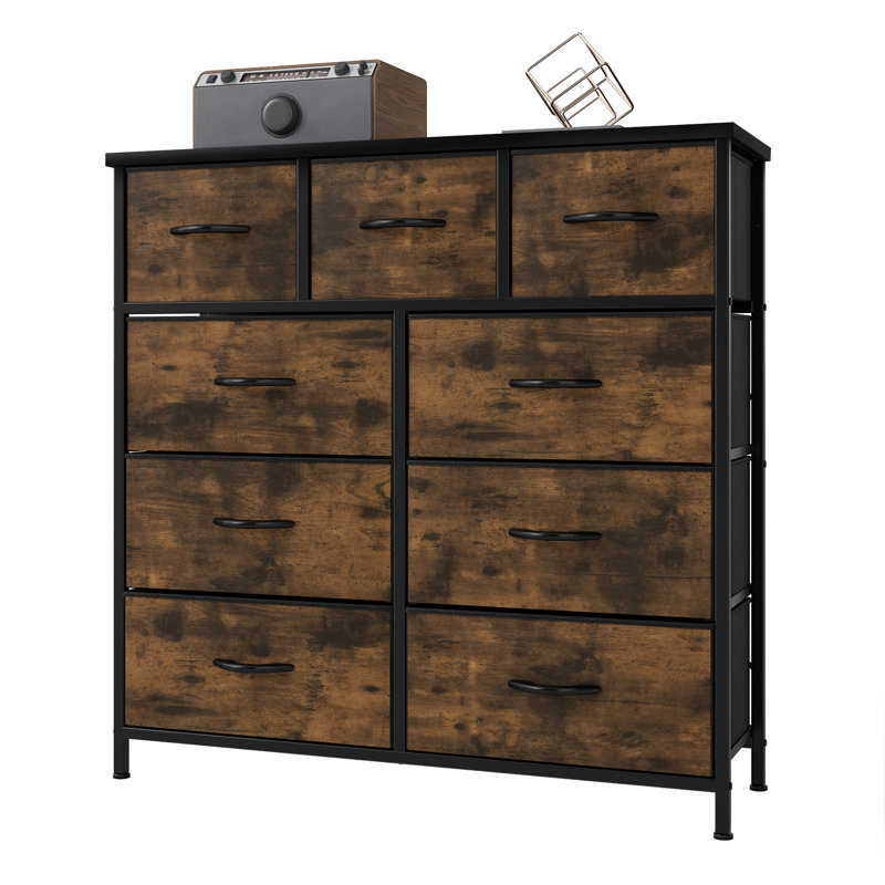 Alliannah 100cm W 9 - Drawer Chest of Drawers