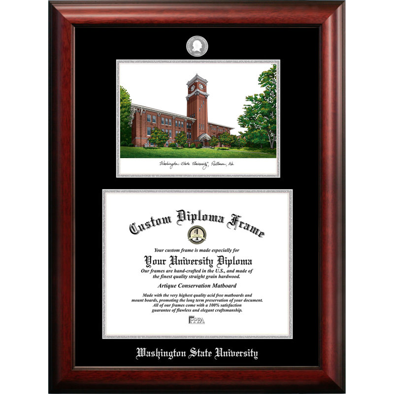 Cadre photo de l’université de washington state, 11 po x 14 po
