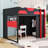Full Loft Bed with RGB LED, USB Charging, and Adjustable Desk-2114839581