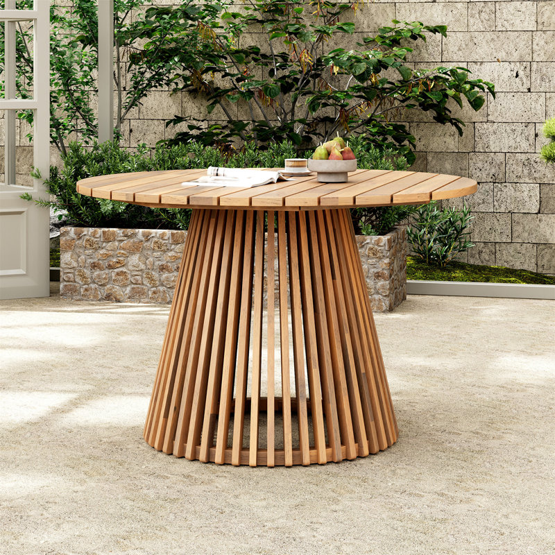 Outdoor Acacia Wood Patio Dining Table