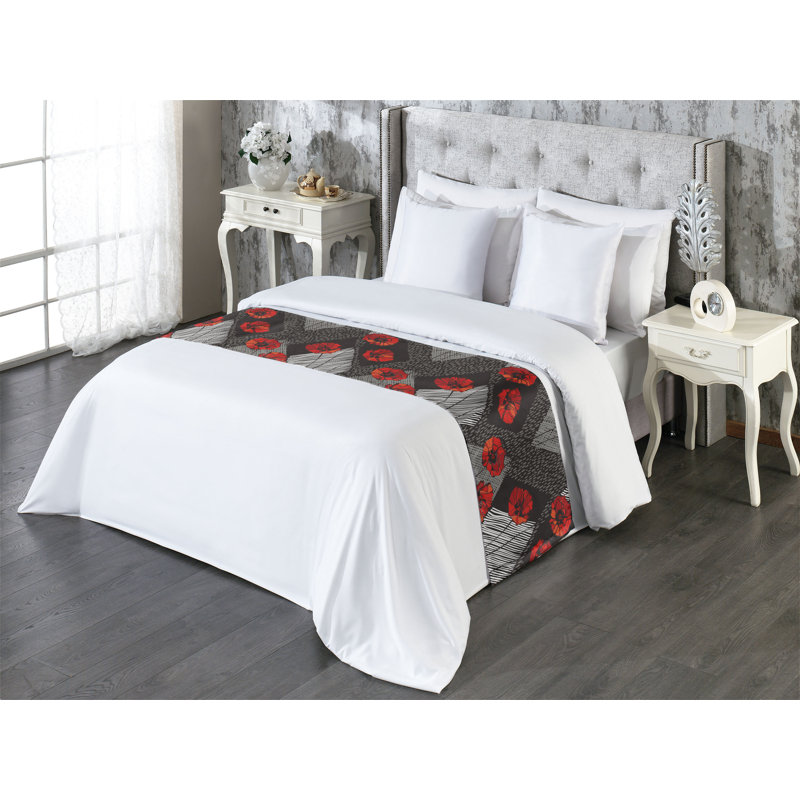 Tapis de lit Ambesonne Poppy, Très grand lit